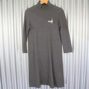 Vintage Jean Paul Gaultier Womens 40 JPG Spell Out Sweater Dress Rare AY70